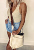 Leopard Strap Crossbody Purse