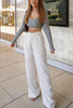 Pockets Wide Leg Pants