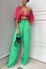 Pockets Wide Leg Pants