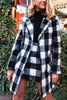 Plaid Button Woolen Coat