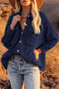 Pockets Button Corduroy Shacket