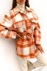 Belted Pocket Detail Flannel Shacket