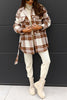 Belted Pocket Detail Flannel Shacket