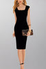 Square Neck Sleeveless Bodycon Dress