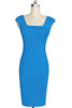 Square Neck Sleeveless Bodycon Dress