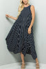 Stripe Sleeveless Maxi Dress