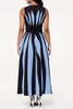 Radial Stripe Sleeveless Maxi Dress