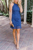 Halter Neck Lace Bodycon Dress