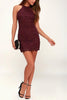Halter Neck Lace Bodycon Dress