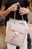 Quilted Convertible Backpack