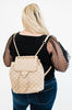 Quilted Convertible Backpack