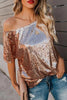 Sequin Dew Shoulder Blouse