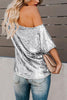 Sequin Dew Shoulder Blouse