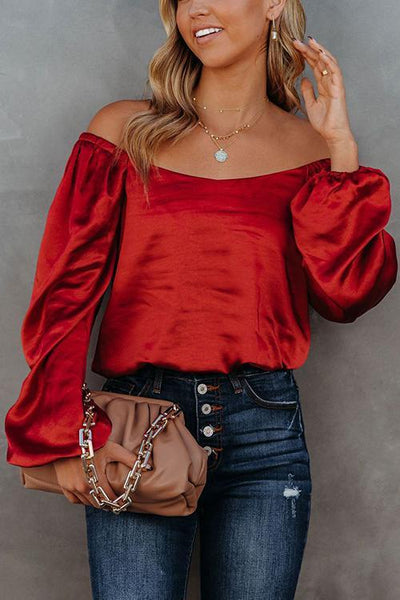 Off The Shoulder Silky Top