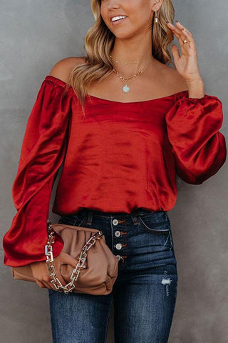 Off The Shoulder Silky Top