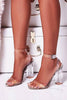 Snake Clear High Heel Sandals