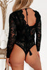 In Pursuit Of Hotness Lace Long Sleeve Bodysui