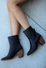 Simple Chunky Heels Ankle Boots