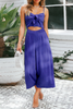 Knot Strapless Wide Leg Jumpsuit