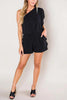 Ruffles One Shoulder Pockets Romper