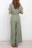 V Neck Knot Waist Jumpsuits