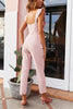 Ruffles Sqaure Neck Bleted Jumpsuits