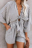 Print Bat Knot Romper
