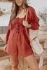 Puff Sleeve Smocked Romper