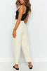 Solid Knit Drawstring Pants
