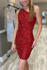 Sequin One Shoulder Bodycon Mini Dress