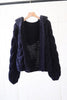 Knit Loose Hoodie Cardigan