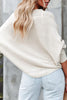 V Neck Bat Sleeve Sweater