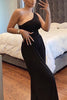 Solid One Shoulder Wide Leg Jumpsuits