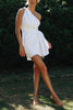 One Shoulder Asymmetry Mini Dress