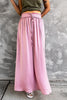 Slit Drawstring Maxi Skirts