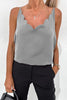 Scalloped V Neck Tank Top