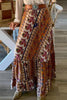 Print Ruffles Maxi Skirts