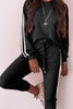 Stripe Long Sleeve T Shirt Pants Set