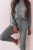 Stripe Long Sleeve T Shirt Pants Set