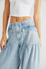 Pockets Drawstring Balloon Jeans