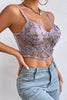 The Gardenia Mesh Embroidery Bustier