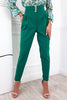 Button High Waist Trouser Pants