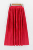 Metallic Pleated Maxi Skirts