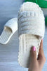 Terry Line Flats Slippers