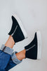 Side Zipper Wedge Sneaker