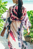 Tie Dye Bat Kimono Cover Up