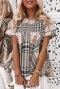 Plaid Short Sleeve Loose T Shirt