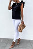 Ruffles Sleeveless T Shirt