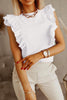 Ruffles Sleeveless T Shirt