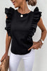 Ruffles Sleeveless T Shirt